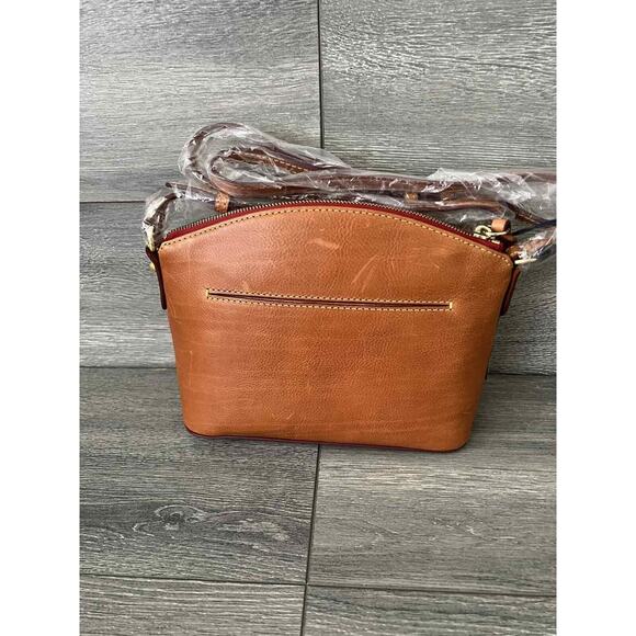 Dooney & Bourke Florentine Leather Suki Crossbody Natural Bag B000536 - Picture 4 of 7